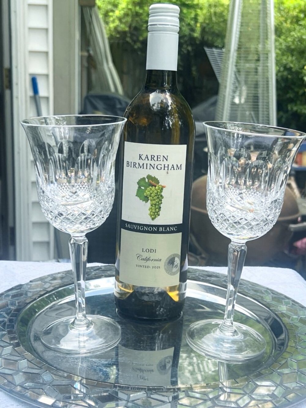 Set Of 2 VTG Gorham Crystal Lady Madison Wine Goblets Perfect For Celebrations